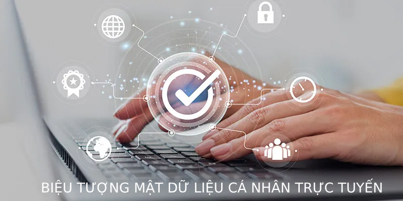 Biểu tượng bảo mật dữ liệu cá nhân trực tuyến