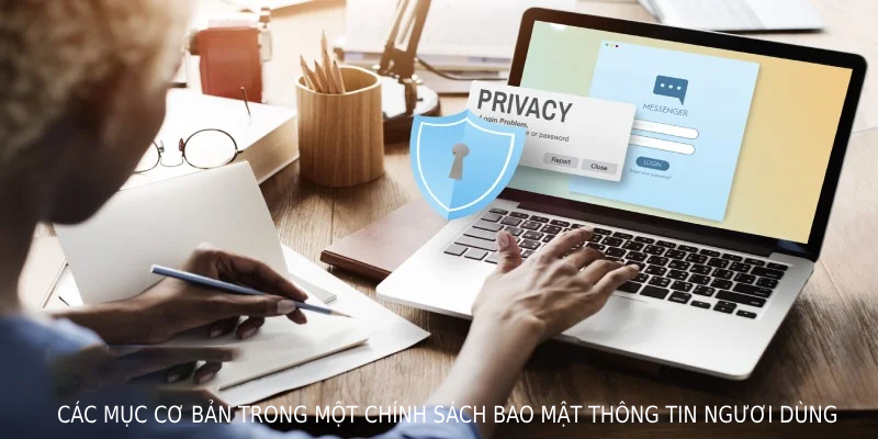 Các mục cơ bản trong một chính sách bảo mật thông tin người dùng