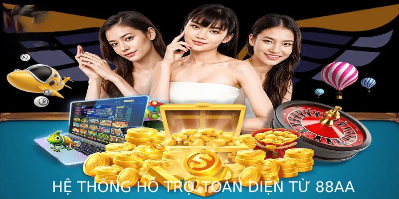 Hệ thống hỗ trợ toàn diện từ 88AA – cung cấp công cụ marketing, hướng dẫn chiến lược và hỗ trợ kỹ thuật 24/7 cho đại lý