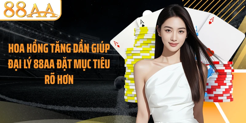 Hoa hồng tăng dần giúp đại lý 88AA đặt mục tiêu rõ hơn